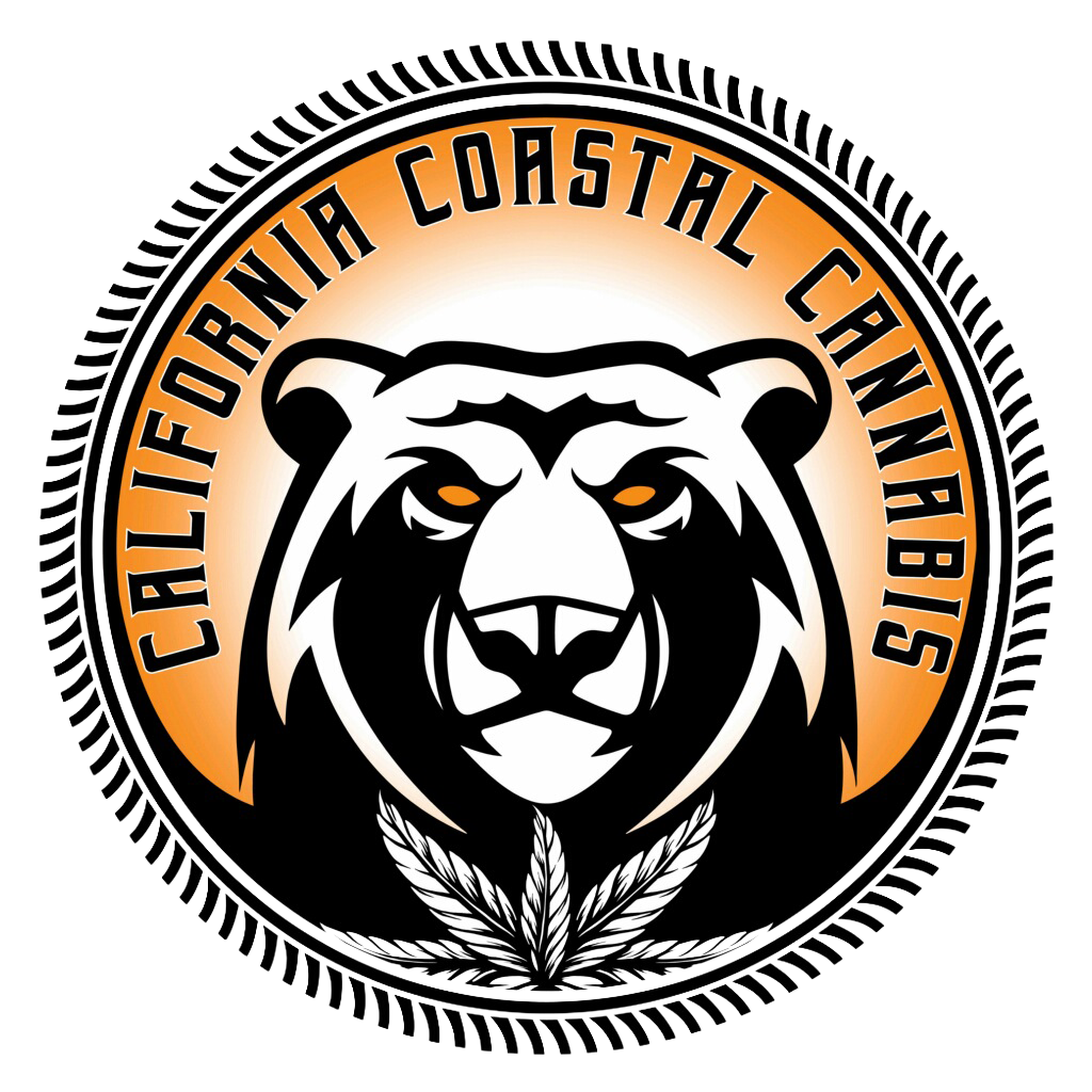 California Coastal Cannabis bear badge